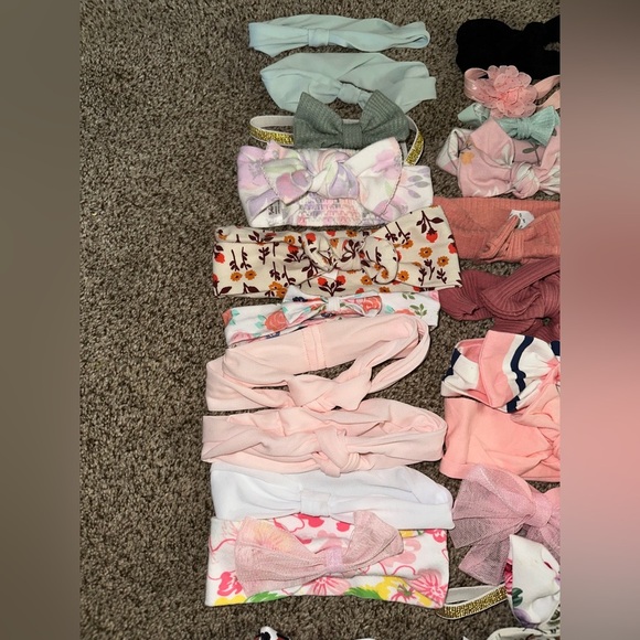 Colorful baby Headband/bow Set - Picture 2 of 5